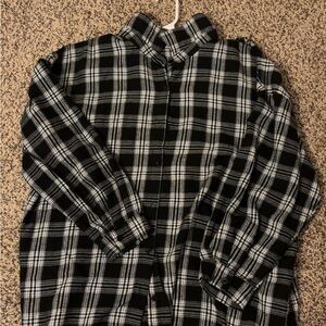 Black & White Plaid Flannel